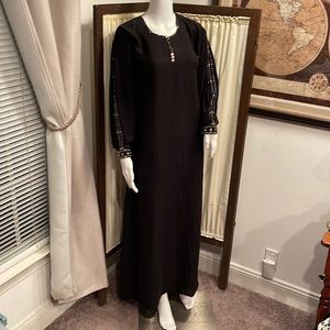 ABBAYA DB SLEEVE ISLAMIC FASHIONS BLACK SIZE LARGE